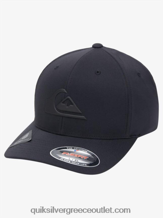 ενισχυμένο καπέλο flexifit Quiksilver άνδρες 66LP84943 αληθινό μαύρο