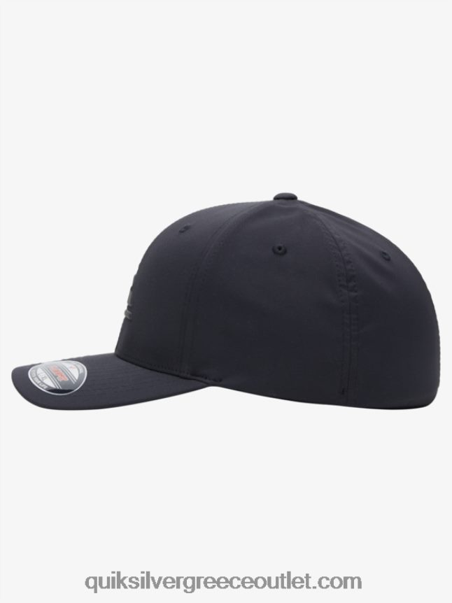 ενισχυμένο καπέλο flexifit Quiksilver άνδρες 66LP84943 αληθινό μαύρο