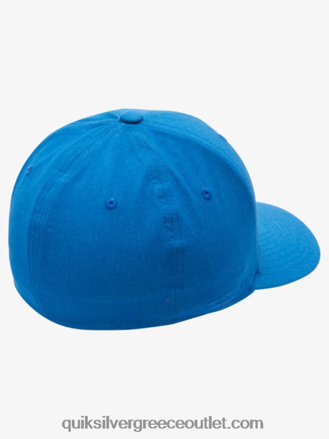 ενισχυμένο καπέλο flexifit Quiksilver άνδρες 66LP84945 αναπνευστήρας μπλε ερείκη