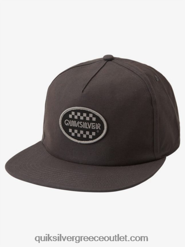 patch mate snapback καπέλο Quiksilver άνδρες 66LP841693 ασφαλτικό σκυρόδερμα