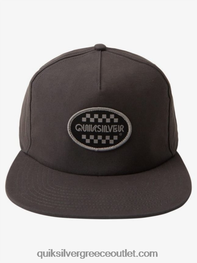 patch mate snapback καπέλο Quiksilver άνδρες 66LP841693 ασφαλτικό σκυρόδερμα