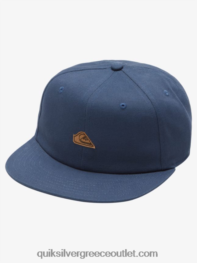 snapback καπάκι με αέρια Quiksilver άνδρες 66LP841643 σκούρο σχιστόλιθο
