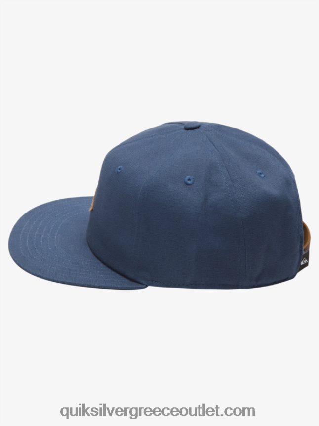 snapback καπάκι με αέρια Quiksilver άνδρες 66LP841643 σκούρο σχιστόλιθο