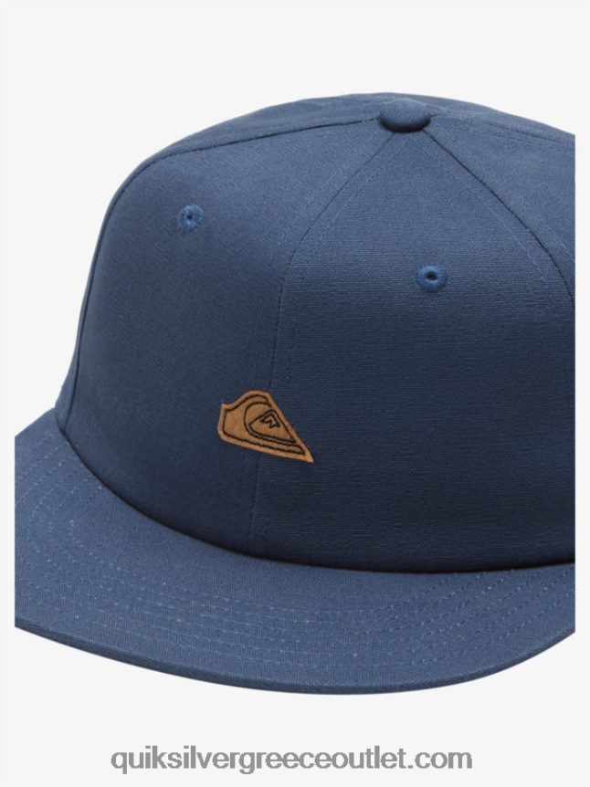 snapback καπάκι με αέρια Quiksilver άνδρες 66LP841643 σκούρο σχιστόλιθο