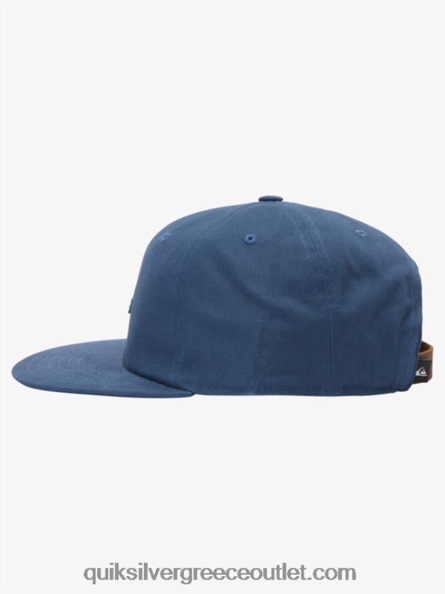 snapback καπάκι με αέρια Quiksilver άνδρες 66LP841643 σκούρο σχιστόλιθο