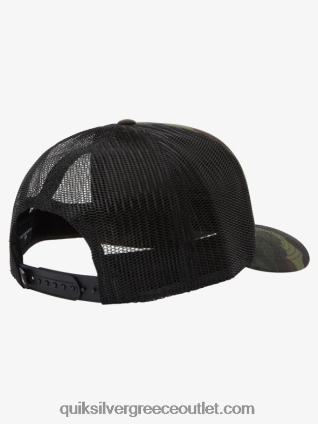 παντοδύναμο καπέλο snapback Quiksilver άνδρες 66LP84487 δάσος camo