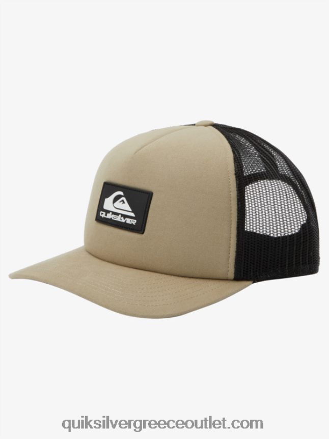 παντοδύναμο καπέλο snapback Quiksilver άνδρες 66LP84488 γκρι ελιάς