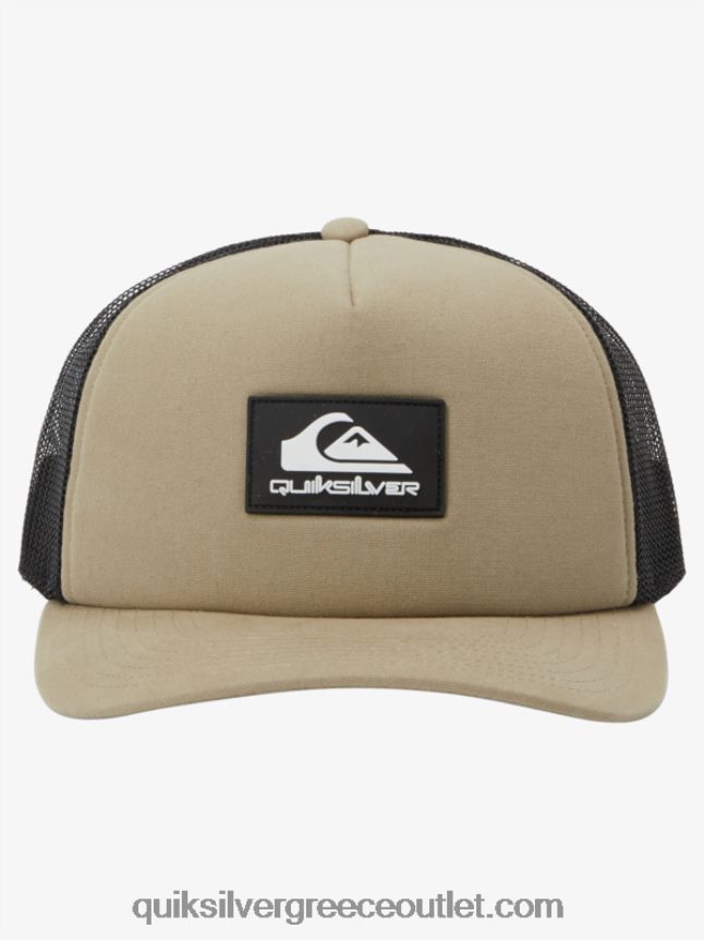 παντοδύναμο καπέλο snapback Quiksilver άνδρες 66LP84488 γκρι ελιάς