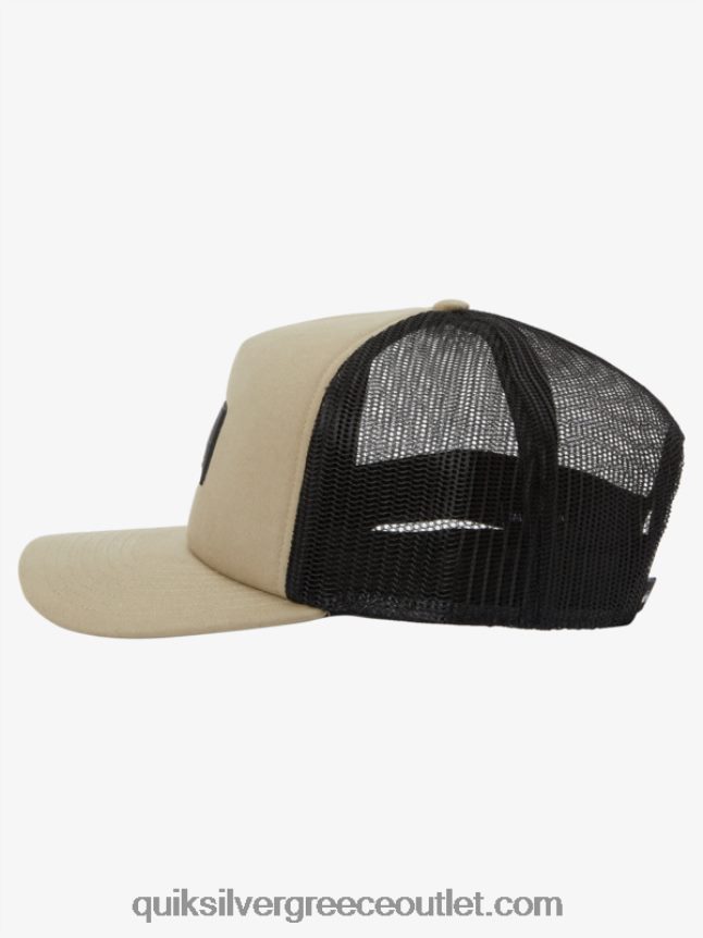 παντοδύναμο καπέλο snapback Quiksilver άνδρες 66LP84488 γκρι ελιάς