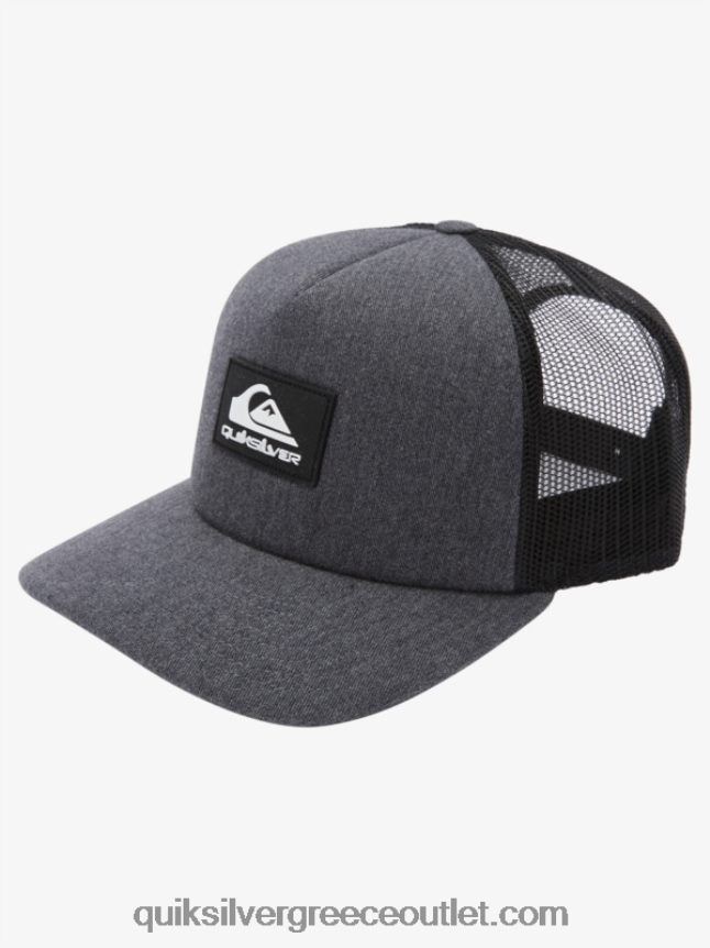 παντοδύναμο καπέλο snapback Quiksilver άνδρες 66LP84489 κάρβουνο ρείκι