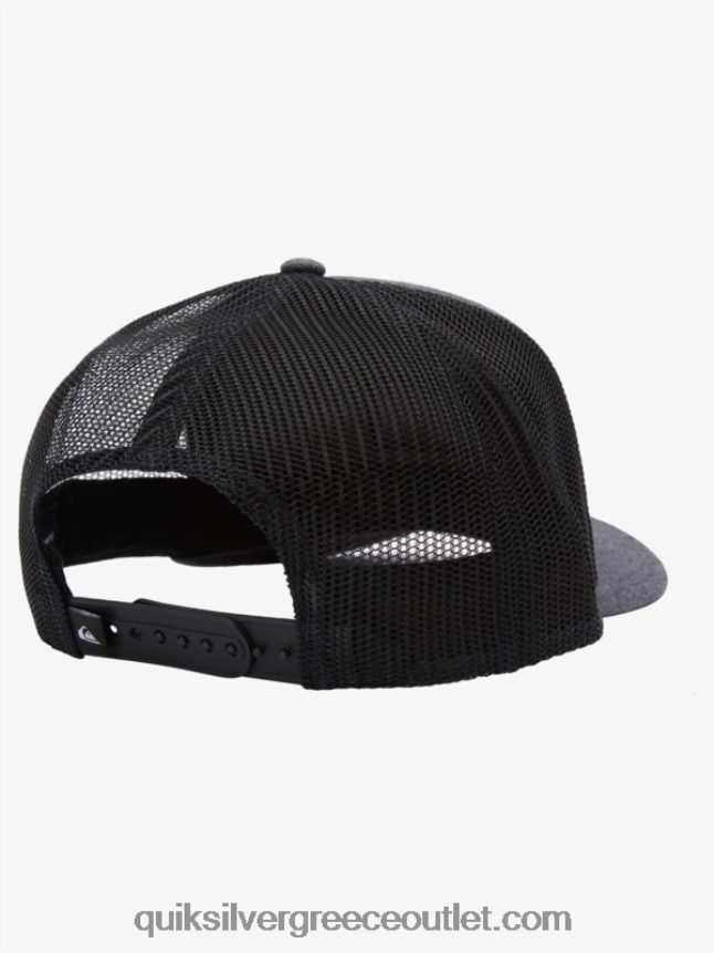 παντοδύναμο καπέλο snapback Quiksilver άνδρες 66LP84489 κάρβουνο ρείκι