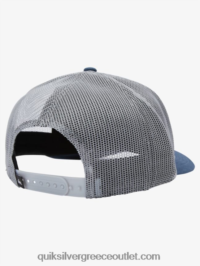 παντοδύναμο καπέλο snapback Quiksilver άνδρες 66LP84490 σκούρο σχιστόλιθο