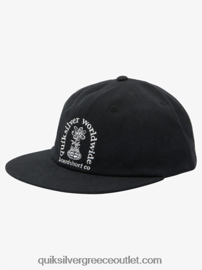 καπέλο snapback της τύχης Quiksilver άνδρες 66LP84548 μαύρος