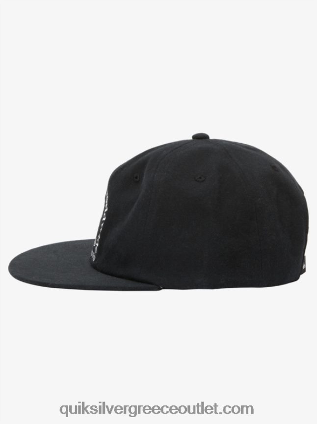 καπέλο snapback της τύχης Quiksilver άνδρες 66LP84548 μαύρος