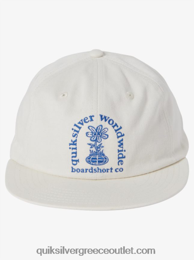 καπέλο snapback της τύχης Quiksilver άνδρες 66LP84549 άσπρο