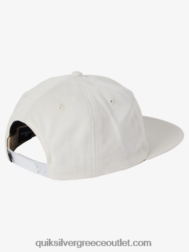 καπέλο snapback της τύχης Quiksilver άνδρες 66LP84549 άσπρο