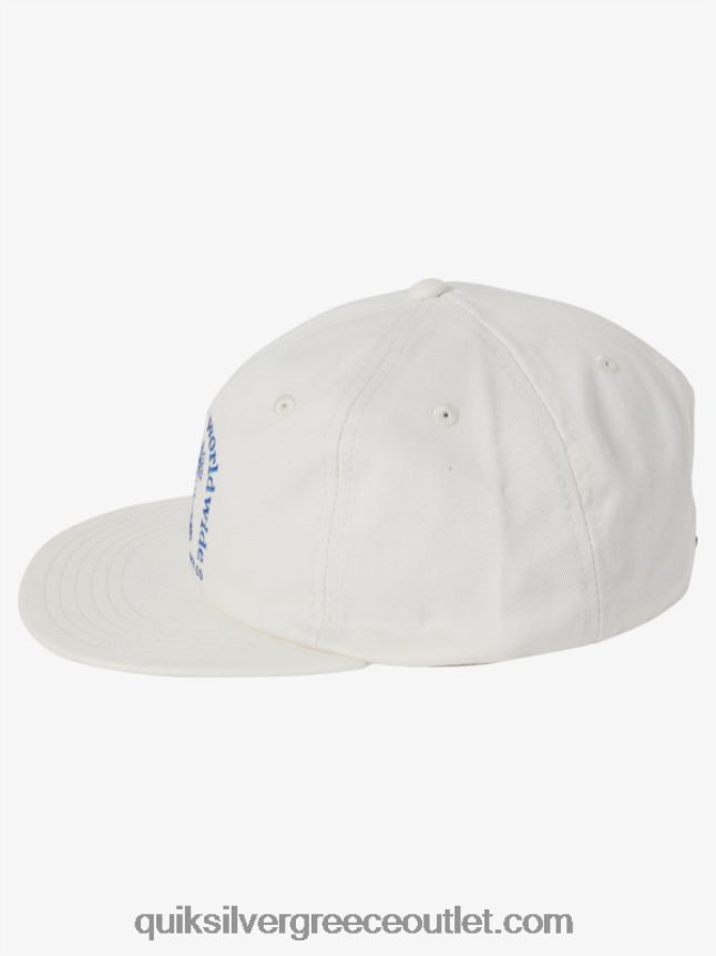 καπέλο snapback της τύχης Quiksilver άνδρες 66LP84549 άσπρο