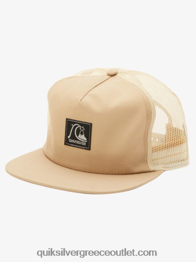 καρό καπέλο snapback Quiksilver άνδρες 66LP84756 γκρι ελιάς
