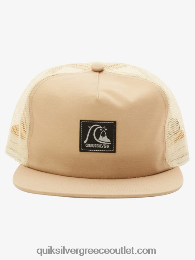 καρό καπέλο snapback Quiksilver άνδρες 66LP84756 γκρι ελιάς
