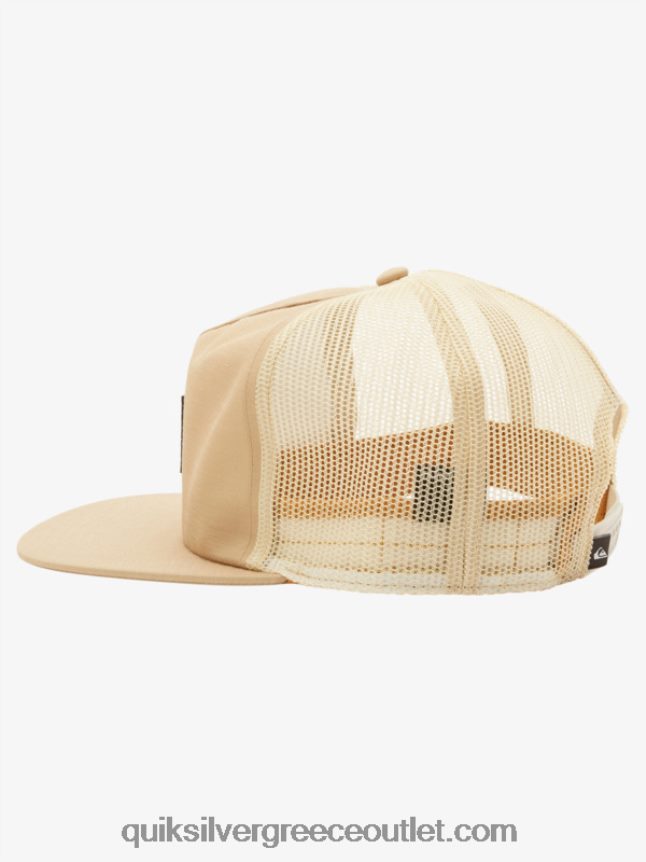καρό καπέλο snapback Quiksilver άνδρες 66LP84756 γκρι ελιάς