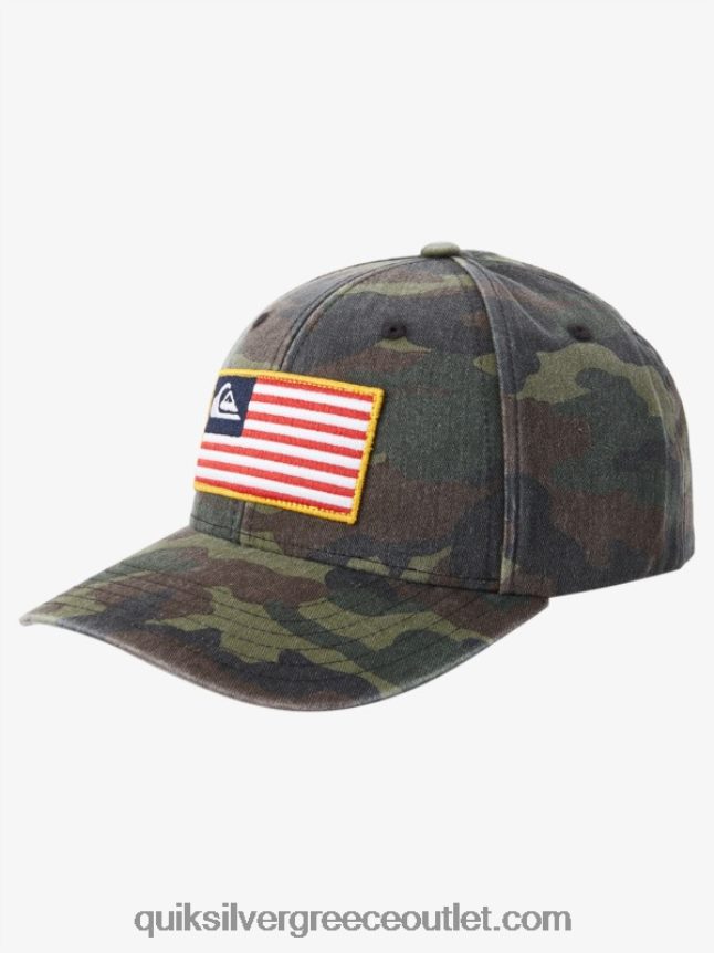 γειωμένο καπέλο snapback Αμερικής Quiksilver άνδρες 66LP84796 camo