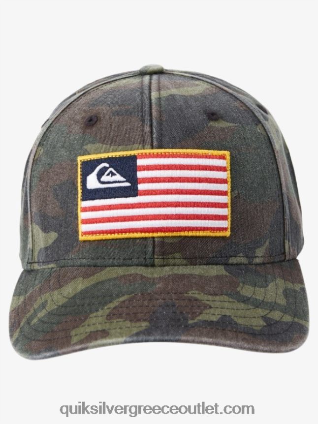 γειωμένο καπέλο snapback Αμερικής Quiksilver άνδρες 66LP84796 camo