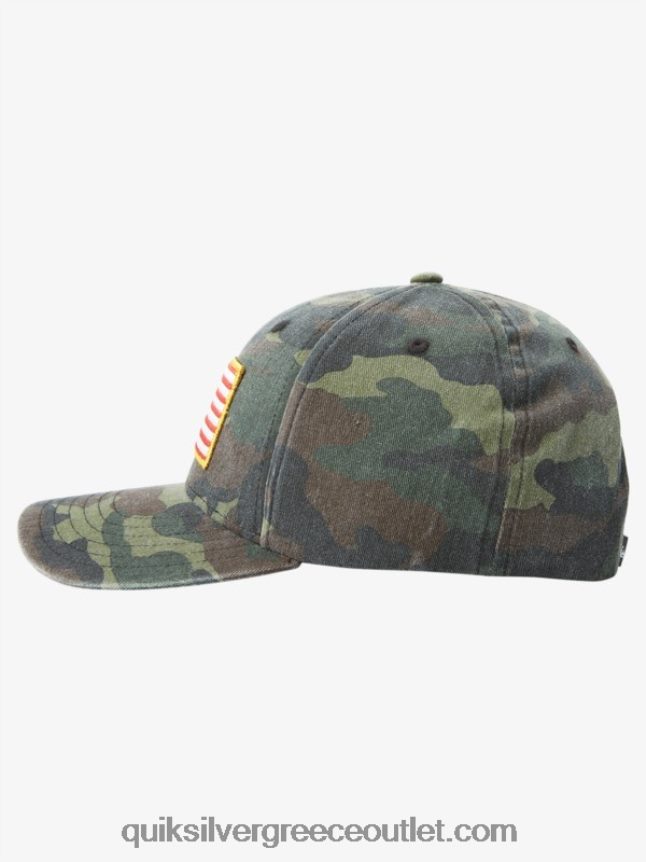 γειωμένο καπέλο snapback Αμερικής Quiksilver άνδρες 66LP84796 camo
