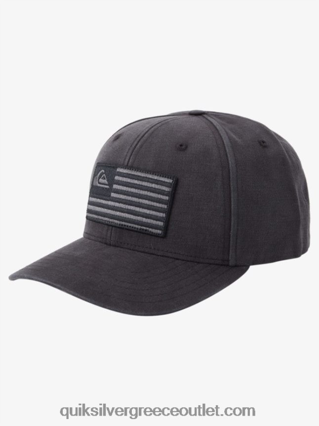 γειωμένο καπέλο snapback Αμερικής Quiksilver άνδρες 66LP84797 μαύρος