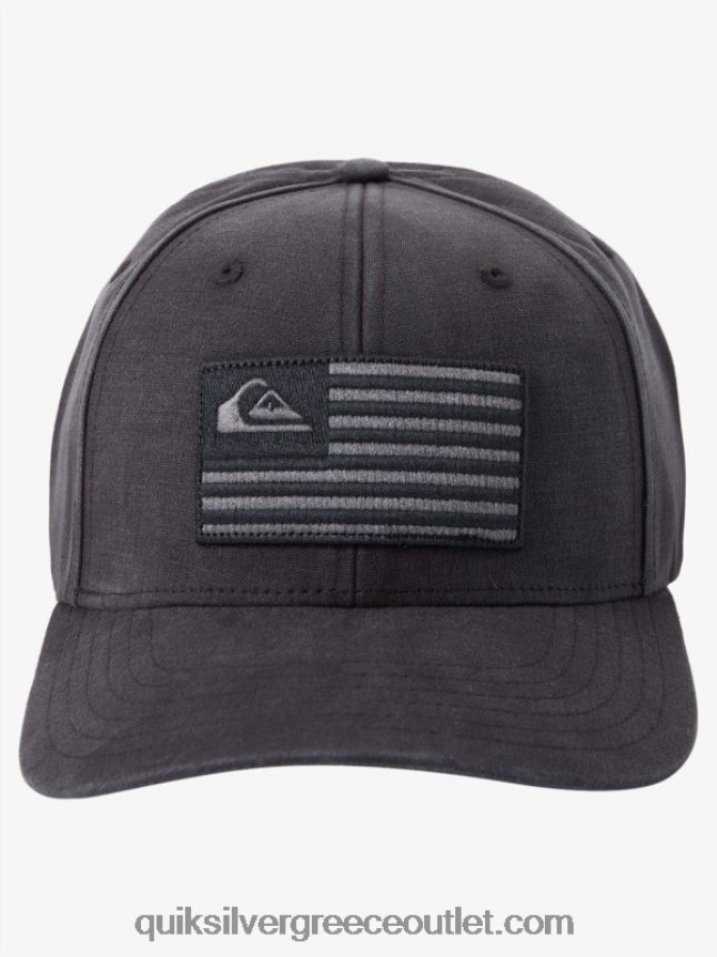 γειωμένο καπέλο snapback Αμερικής Quiksilver άνδρες 66LP84797 μαύρος