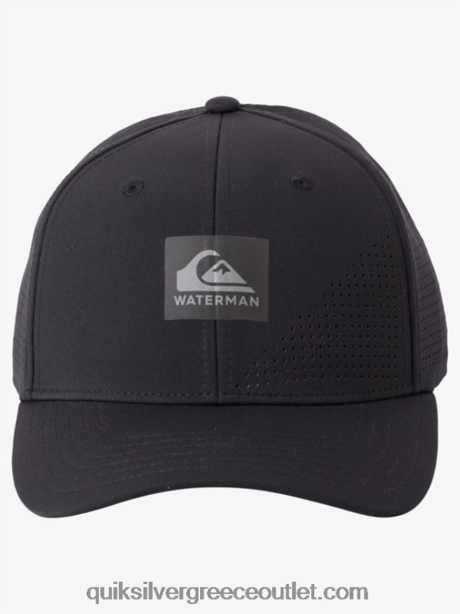 waterman perf turf snapback καπέλο Quiksilver άνδρες 66LP841007 μαύρος