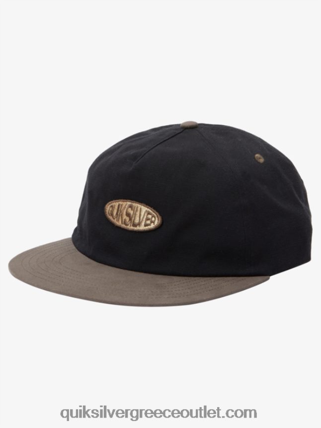 καπέλο μπέιζμπολ zinger Quiksilver άνδρες 66LP84604 μαύρο / jet black