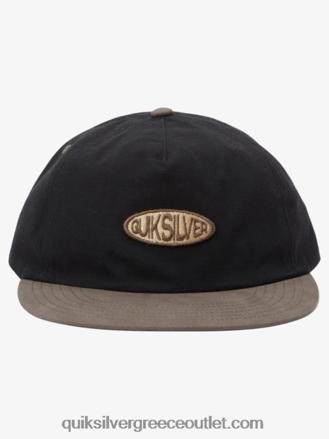 καπέλο μπέιζμπολ zinger Quiksilver άνδρες 66LP84604 μαύρο / jet black