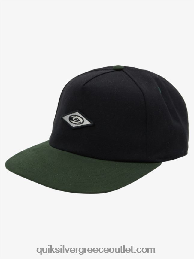 καπέλο μπέιζμπολ zinger Quiksilver άνδρες 66LP84605 μαύρος