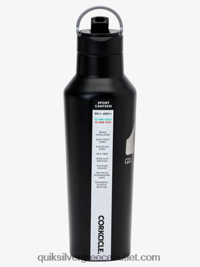 μπουκαλι ΝΕΡΟΥ Quiksilver x Corkcicle άνδρες 66LP841181 μαύρος