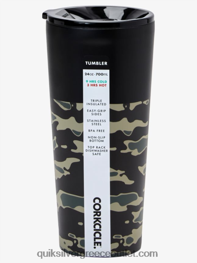 κλασικό ποτήρι Quiksilver x Corkcicle άνδρες 66LP841215 camo print κρίσιμη μάχη