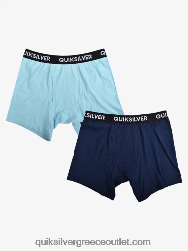 core σούπερ μαλακό σλιπ μπόξερ 2 συσκευασιών Quiksilver άνδρες 66LP841824 γαλάζιο
