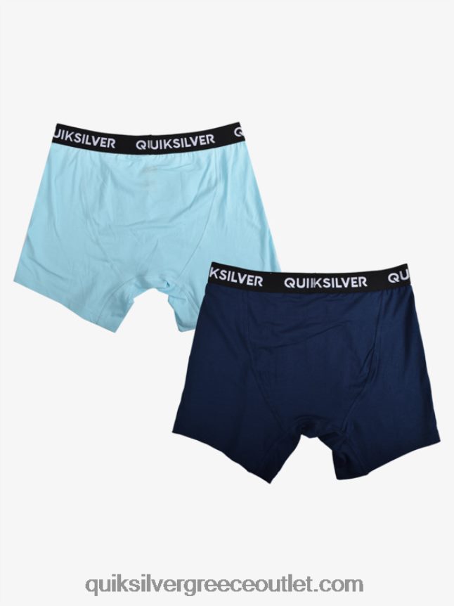 core σούπερ μαλακό σλιπ μπόξερ 2 συσκευασιών Quiksilver άνδρες 66LP841824 γαλάζιο