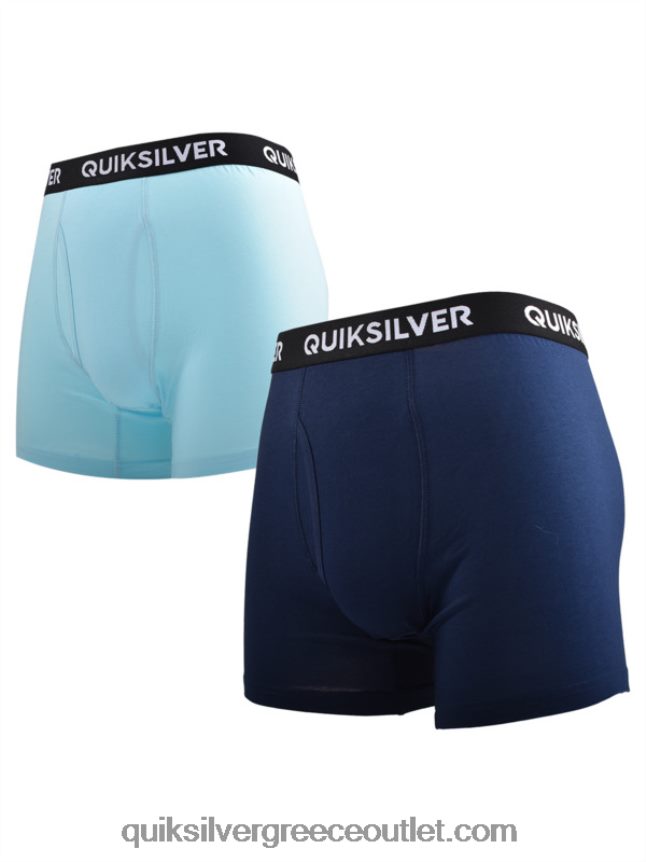 core σούπερ μαλακό σλιπ μπόξερ 2 συσκευασιών Quiksilver άνδρες 66LP841824 γαλάζιο