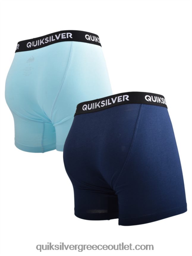 core σούπερ μαλακό σλιπ μπόξερ 2 συσκευασιών Quiksilver άνδρες 66LP841824 γαλάζιο
