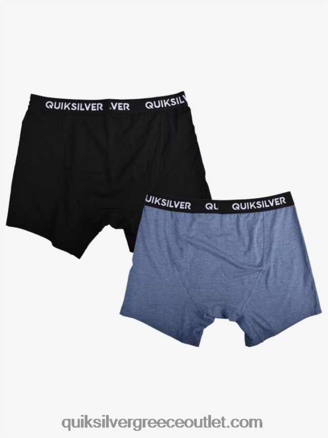 core σούπερ μαλακό σλιπ μπόξερ 2 συσκευασιών Quiksilver άνδρες 66LP841825 τζιν ερείκη