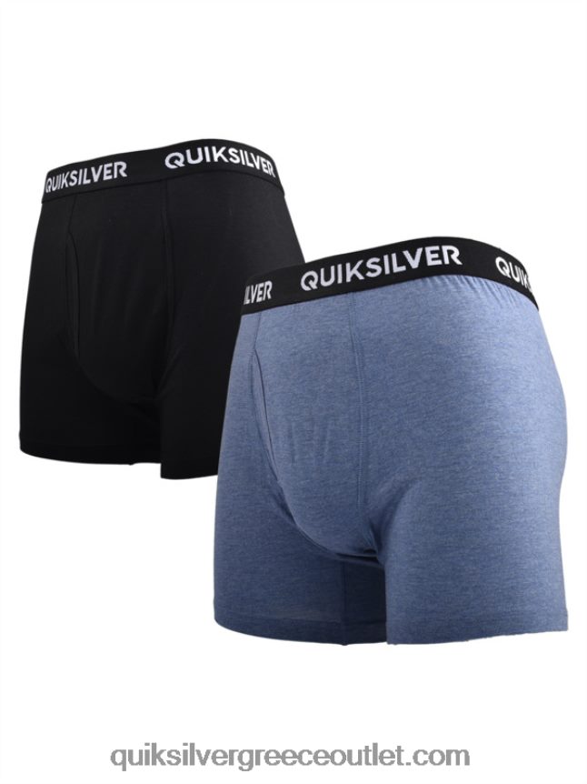 core σούπερ μαλακό σλιπ μπόξερ 2 συσκευασιών Quiksilver άνδρες 66LP841825 τζιν ερείκη
