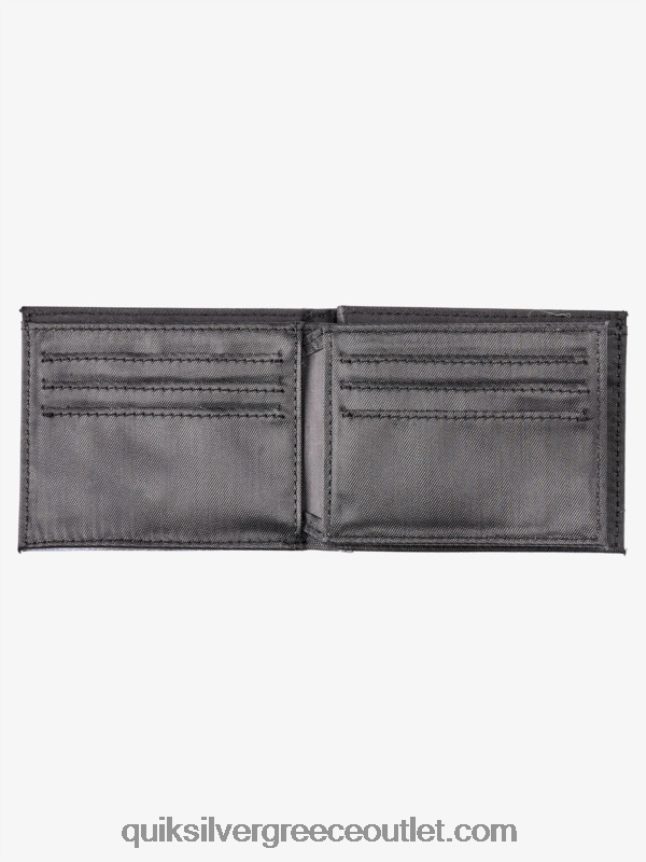 τριπλό πορτοφόλι φρεσκάδας Quiksilver άνδρες 66LP84728 μαύρο άσπρο