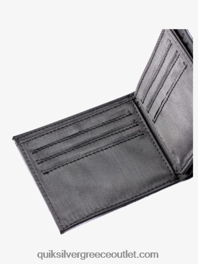 τριπλό πορτοφόλι φρεσκάδας Quiksilver άνδρες 66LP84728 μαύρο άσπρο