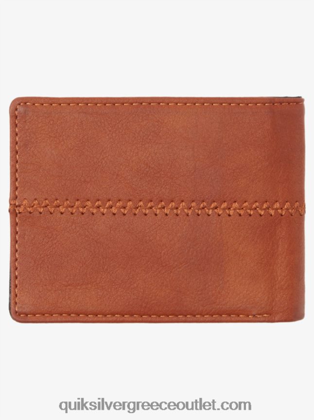 τριπλό πορτοφόλι με ράμματα Quiksilver άνδρες 66LP84908 καουτσούκ
