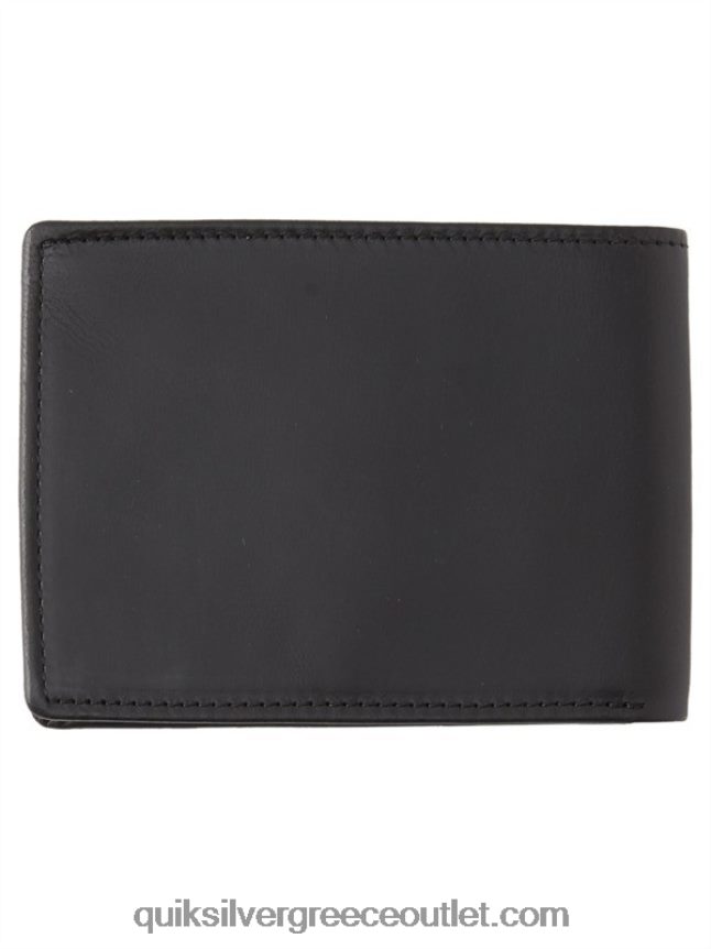 mac τρίπτυχο δερμάτινο πορτοφόλι Quiksilver άνδρες 66LP841221 μαύρος