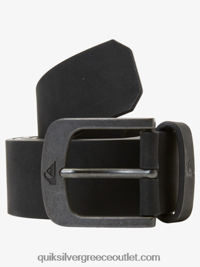 Main street faux δερμάτινη ζώνη Quiksilver άνδρες 66LP841095 μαύρος