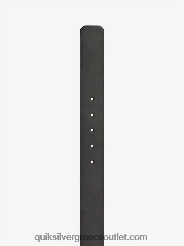 Main street faux δερμάτινη ζώνη Quiksilver άνδρες 66LP841095 μαύρος