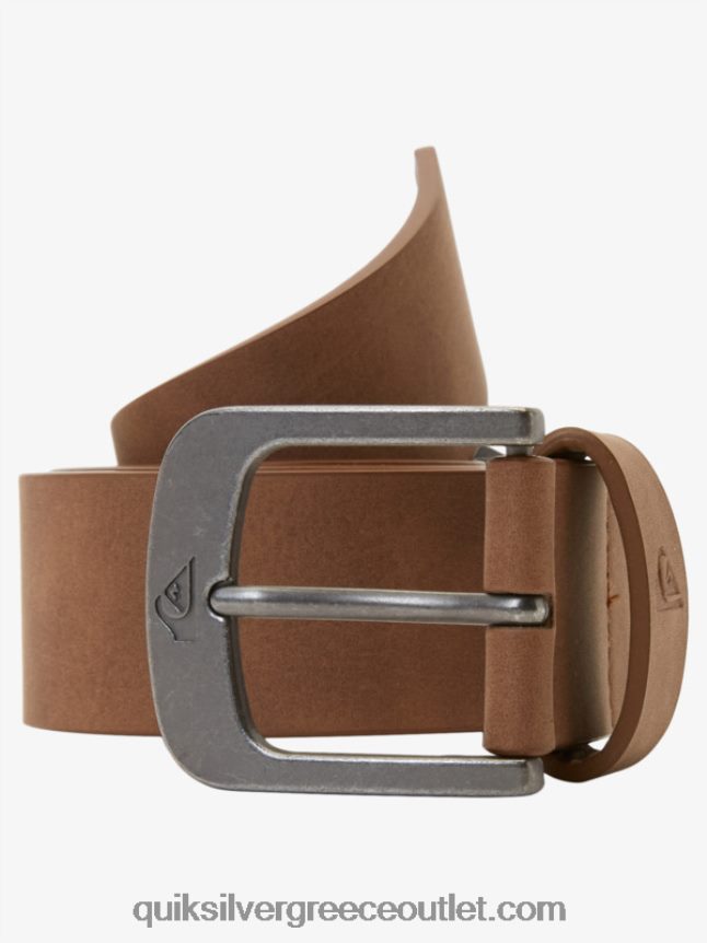 Main street faux δερμάτινη ζώνη Quiksilver άνδρες 66LP841096 σοκολάτα