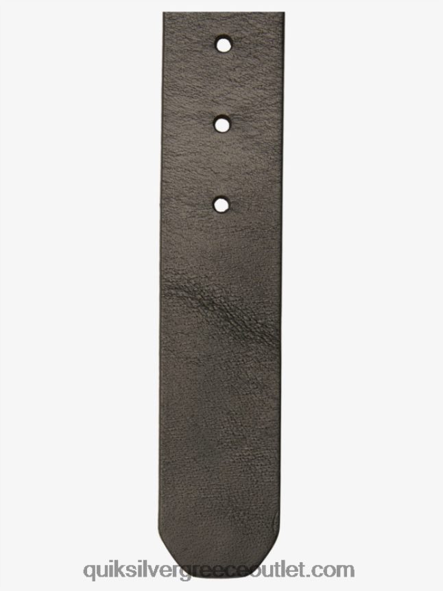 η καθημερινή δερμάτινη ζώνη Quiksilver άνδρες 66LP841053 μαύρος