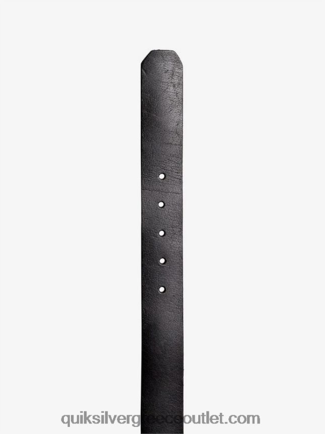 η καθημερινή δερμάτινη ζώνη Quiksilver άνδρες 66LP841053 μαύρος
